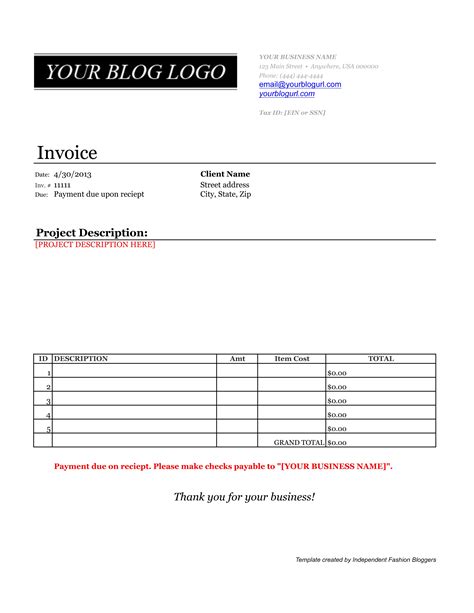 Payment Invoice .
